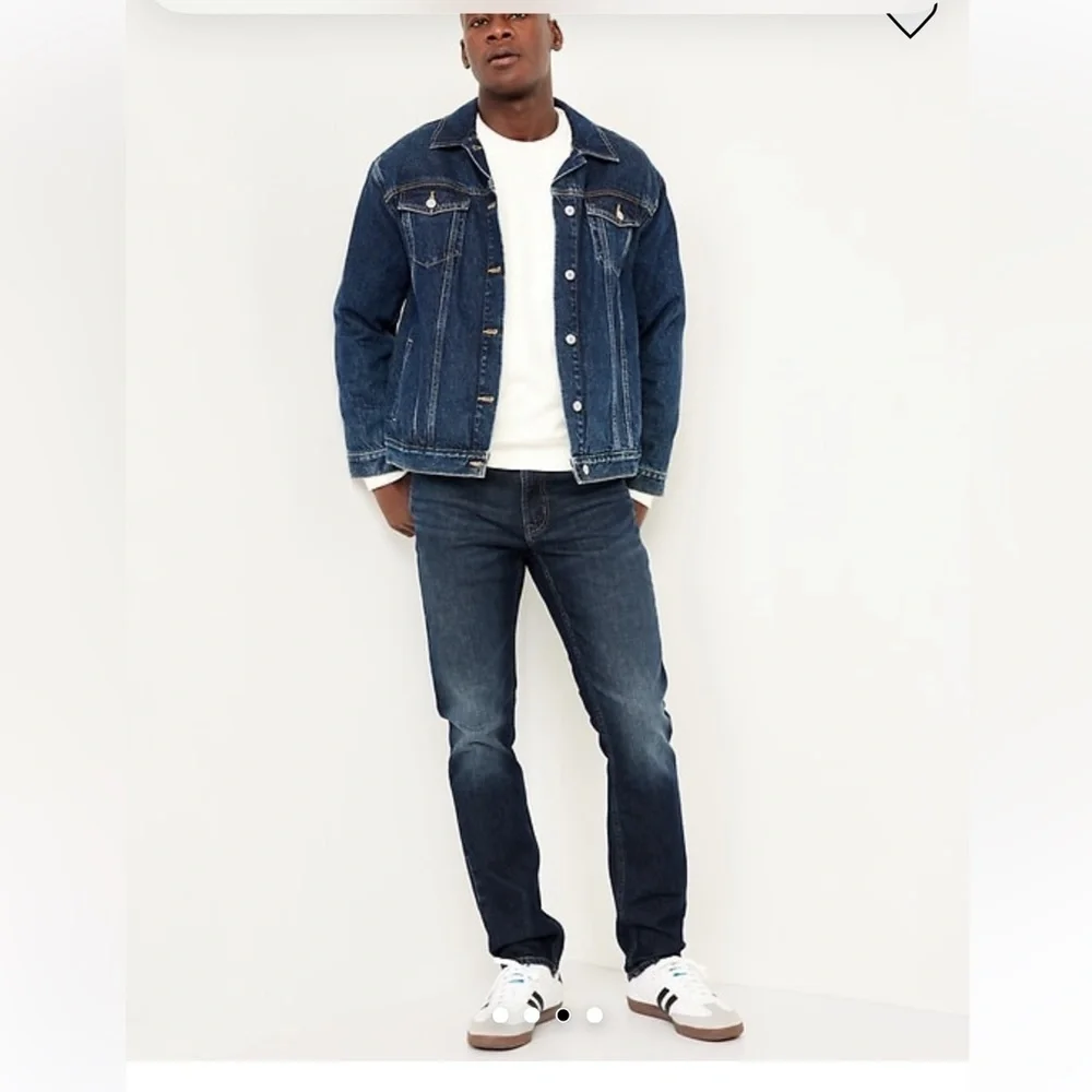 Old Navy Men's Dark Blue Slim Built-In Flex Jeans
